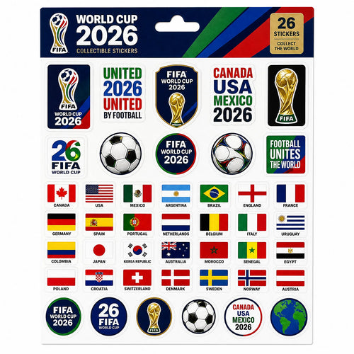 World Cup 2026 Sticker Sheet